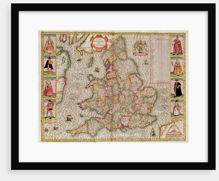 The Kingdome of England by John Speed