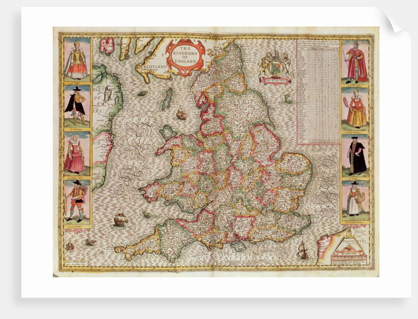 The Kingdome of England by John Speed