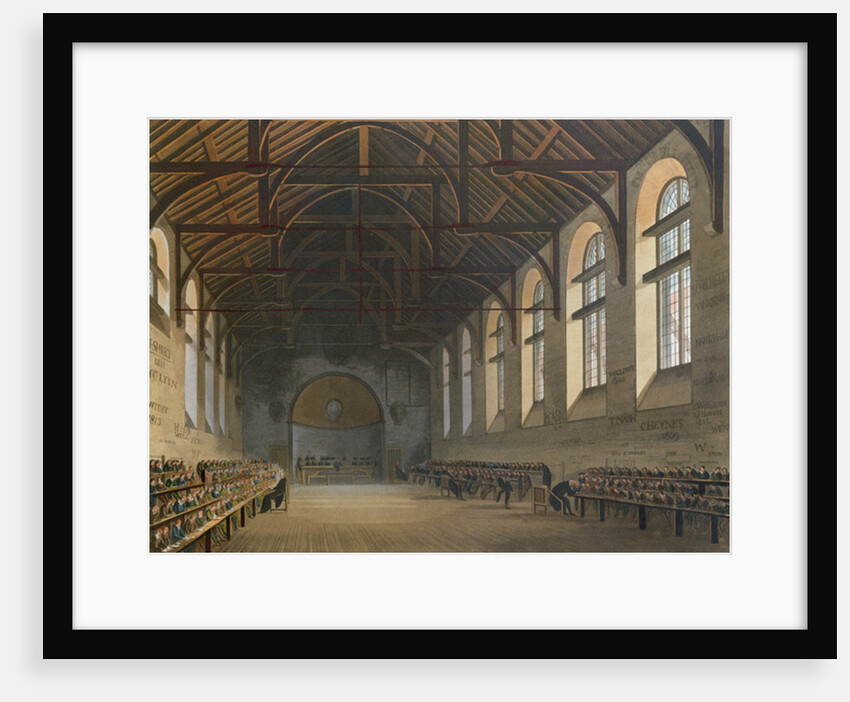 Westminster School Room by Augustus Charles Pugin