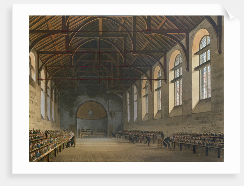 Westminster School Room by Augustus Charles Pugin
