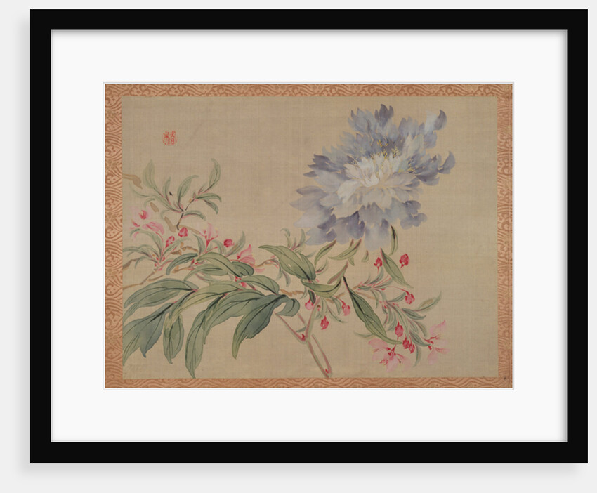 Blossom and a flower, 1851 by Tsubaki Chinzan