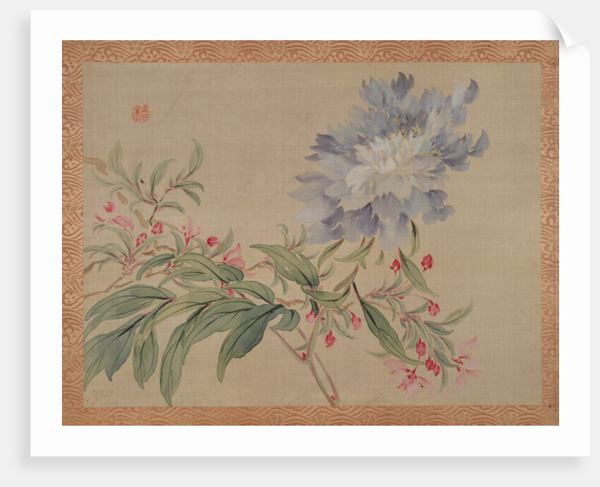 Blossom and a flower, 1851 by Tsubaki Chinzan