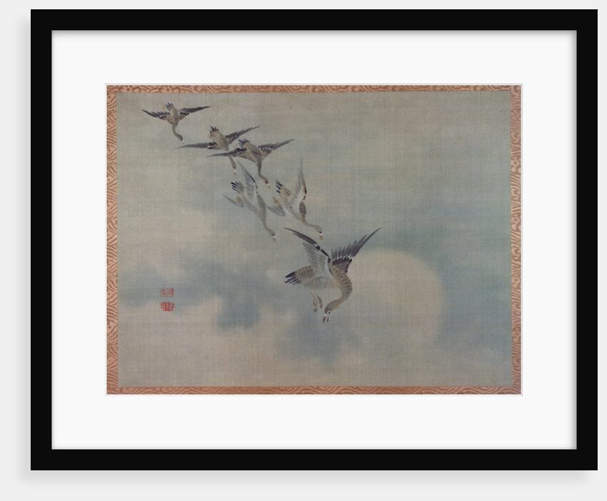 Flying Ducks, 1851 by Tsubaki Chinzan