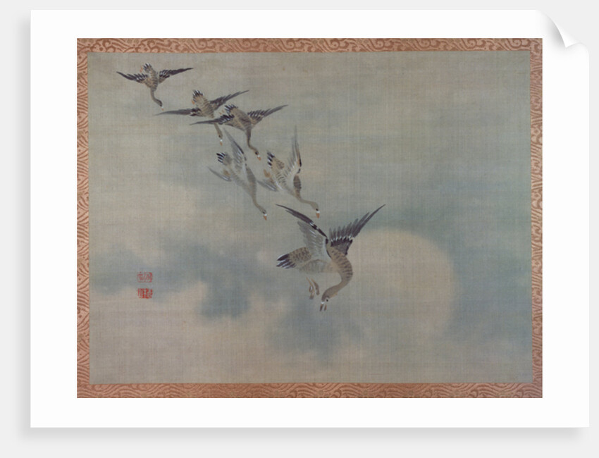 Flying Ducks, 1851 by Tsubaki Chinzan