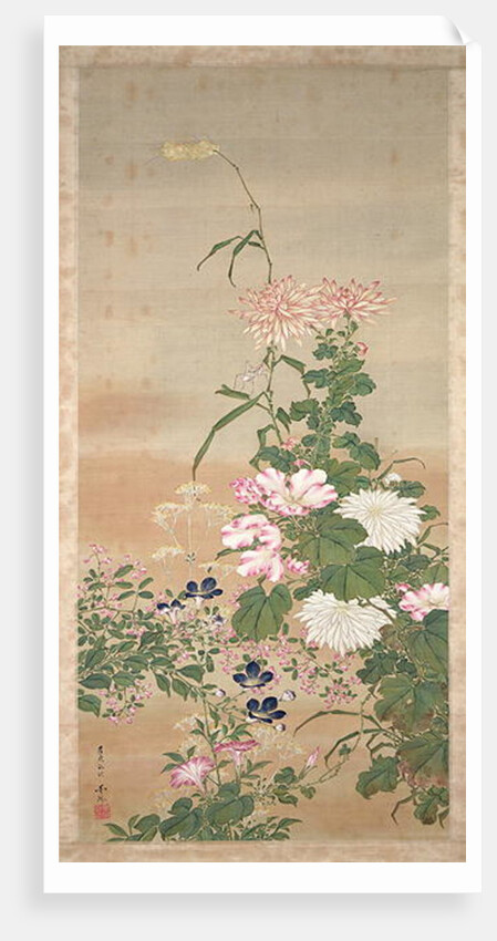 Flowers in autumn, 1826 by Abe Kan Torin