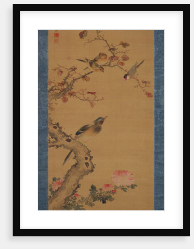 Birds, flowers and trees, c.1800-22 by Gentai Sanjin