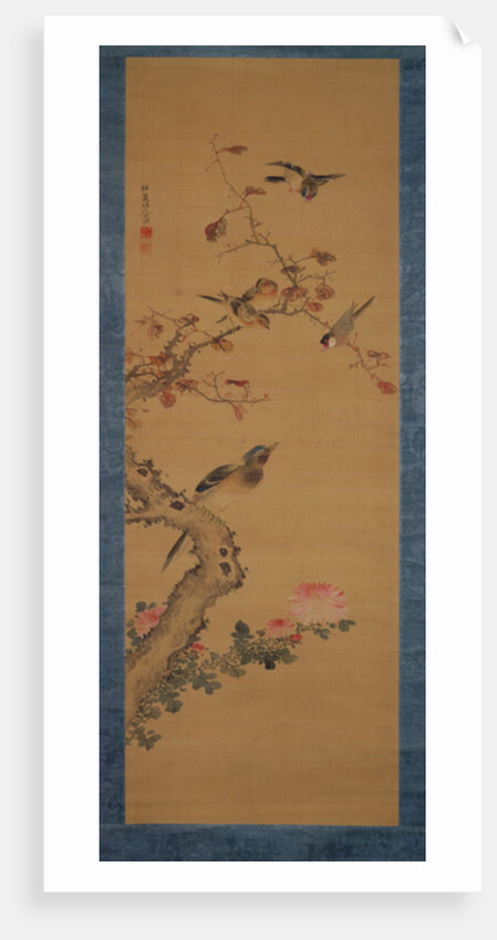 Birds, flowers and trees, c.1800-22 by Gentai Sanjin