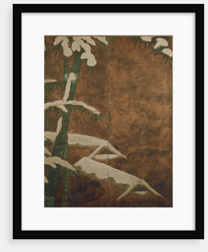 Bamboo in the snow, c.1600 by Mitsuyoshi (Kyuyoku) (1539-1613) Tosa