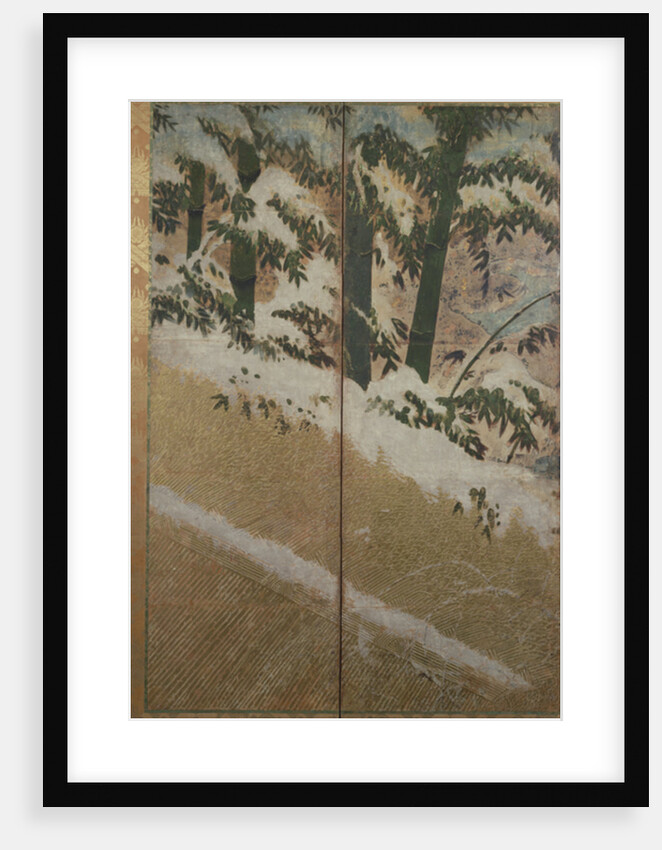 Plants of winter, c.1550, by School Japanese