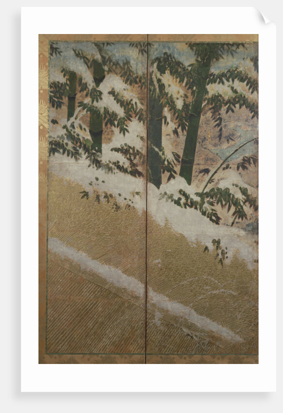 Plants of winter, c.1550, by School Japanese