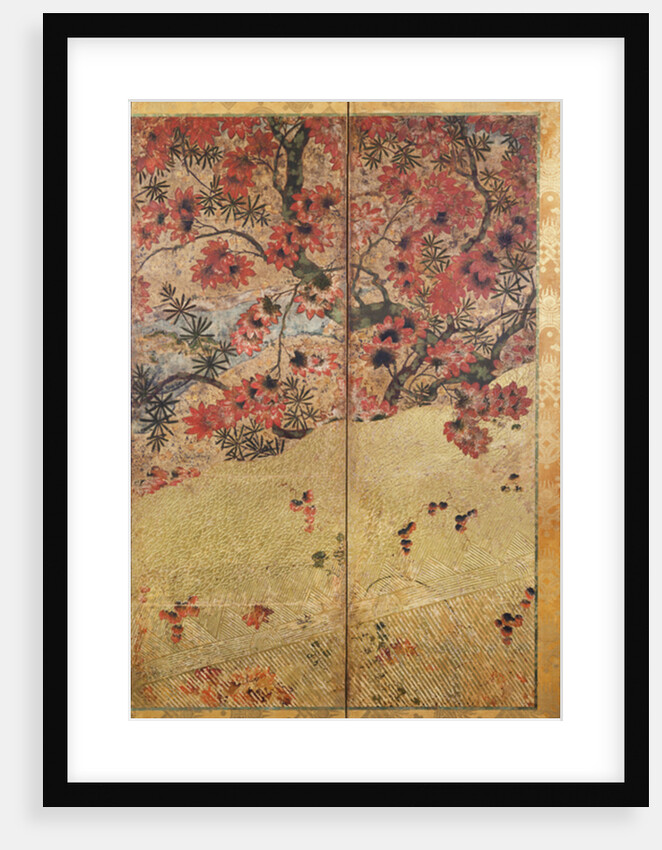 Plants of autumn, c.1550, by School Japanese