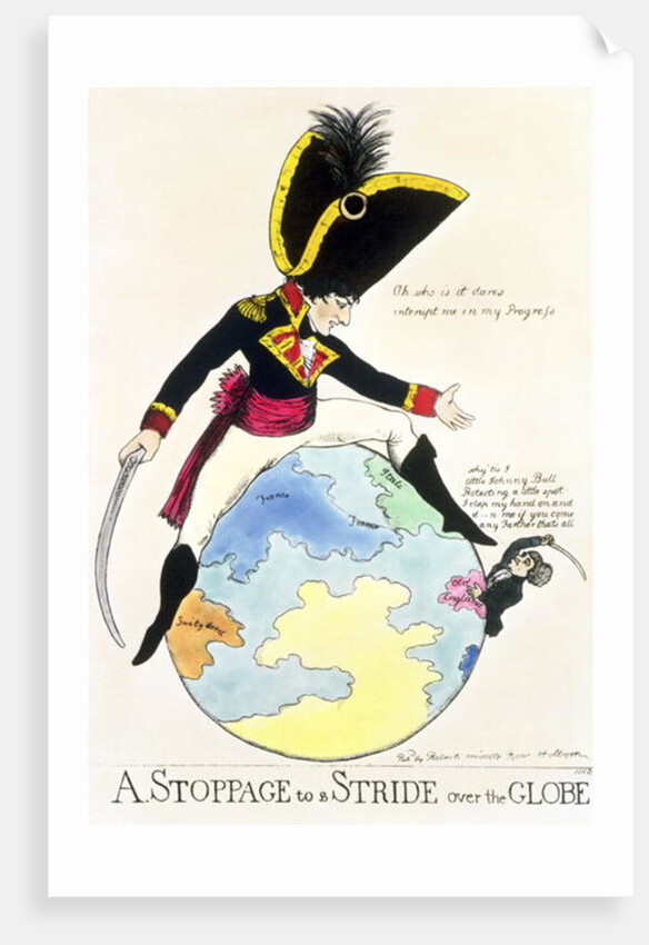 A Stoppage to a Stride over the Globe, 1803 by English School