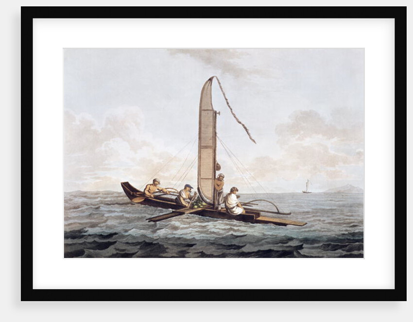 A Sailing Canoe of Otaheite by John Webber