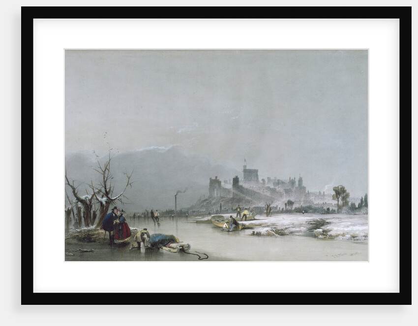Windsor Castle: from the Thames, 19th century by James Baker Pyne