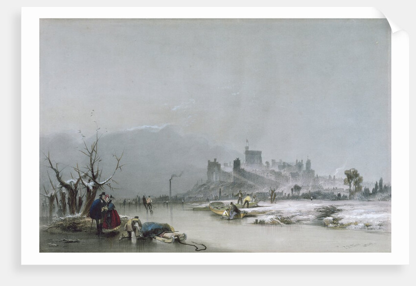 Windsor Castle: from the Thames, 19th century by James Baker Pyne