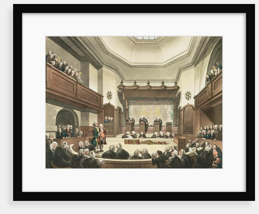 Court of Common Pleas, Westminster Hall by T. & Pugin A.C. Rowlandson