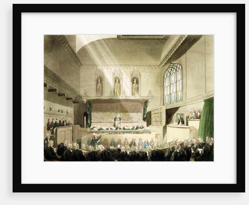 Court of King's Bench, Westminster Hall by T. & Pugin A.C. Rowlandson