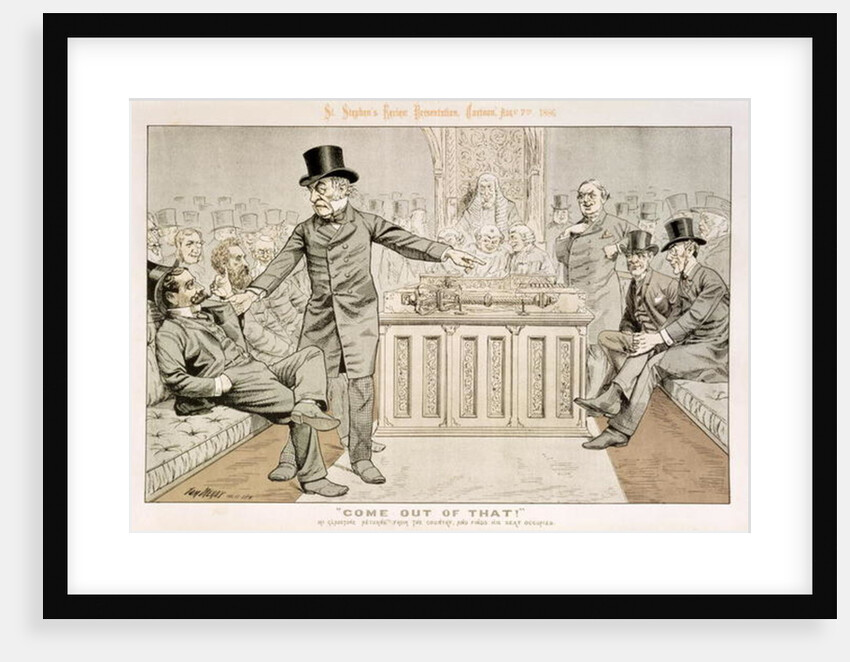 Come Out of That, Mr Gladstone Returns from the Country, and Finds his Seat Occupied by Tom Merry