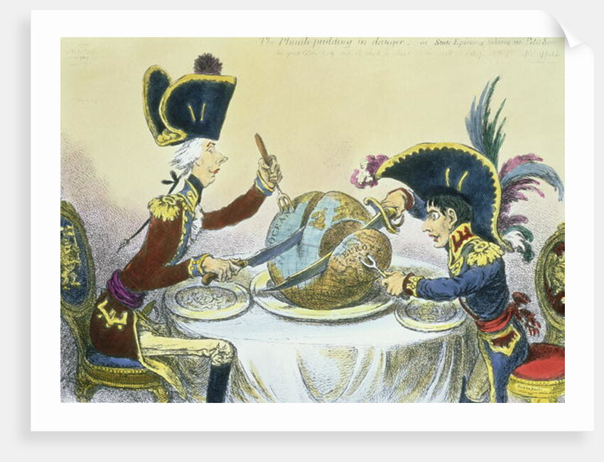 The Plum Pudding in Danger, 1805 by James Gillray