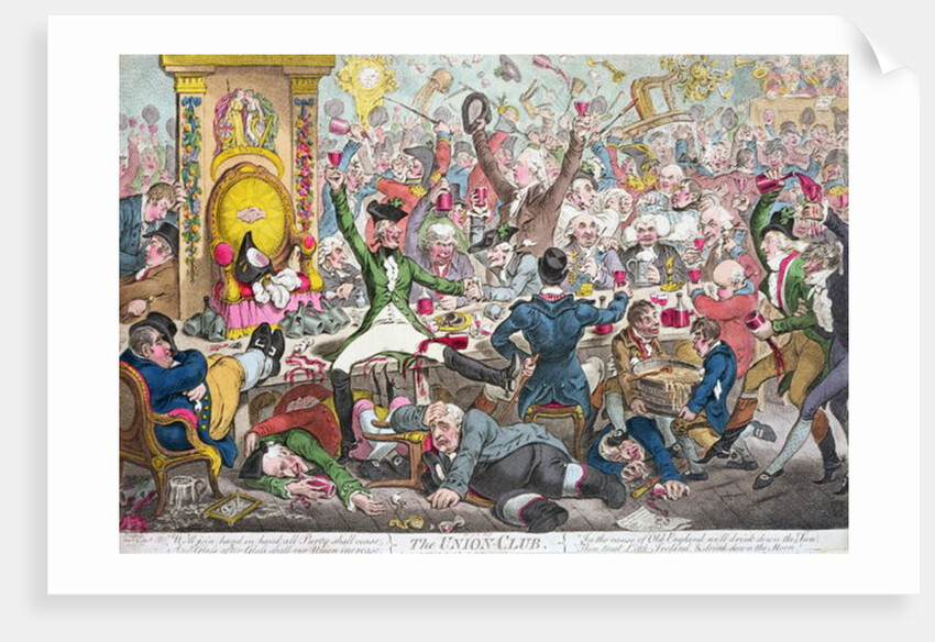 The Union Club, 1801 by James Gillray