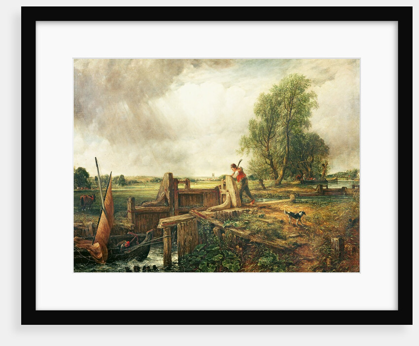 A Boat Passing a Lock by John Constable