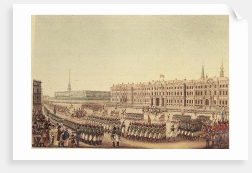View of the Parade and Imperial Palace of St.Petersburg by Benjamin Patersson