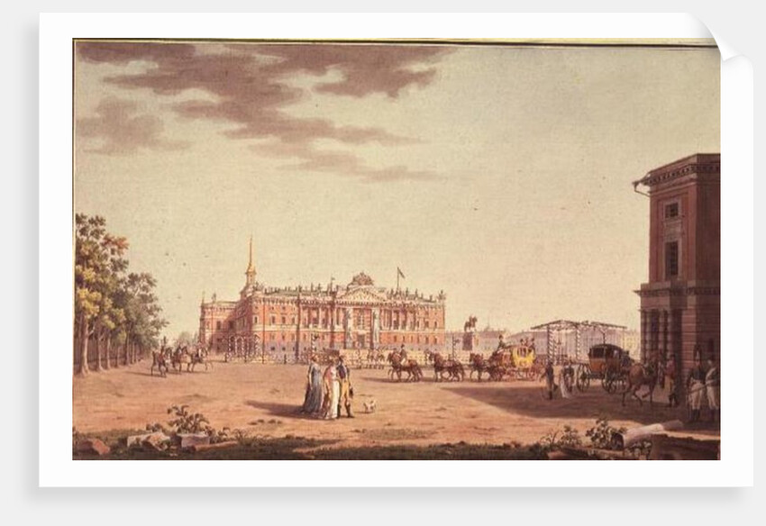Front facade of St.Michael's Castle, St. Petersburg by Benjamin Patersson