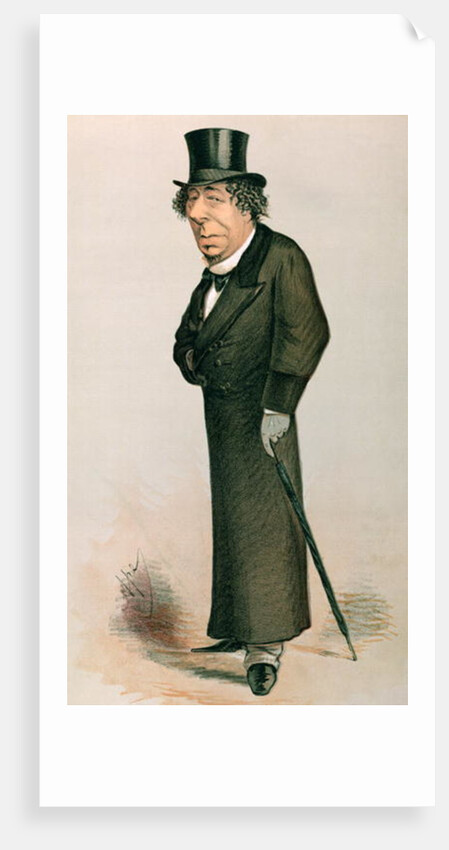 Disraeli, Benjamin: cartoon from Vanity Fair, Jan 30, 1869 by Carlo Pellegrini