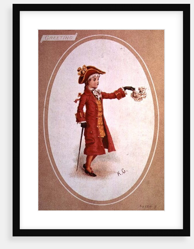 Boy Dressed in Scarlet by Kate Greenaway