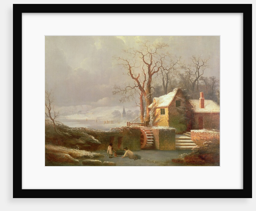 Snow Scene with Mill and Cottages by George of Chichester Smith