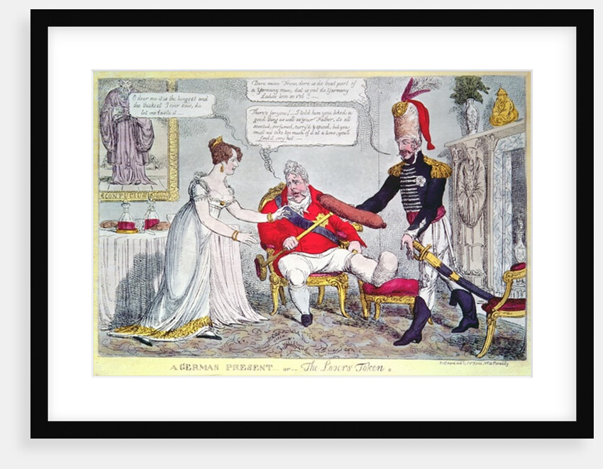 A German Present or the Lover's Token, 1816 by English School