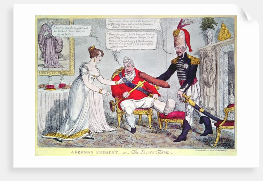 A German Present or the Lover's Token, 1816 by English School