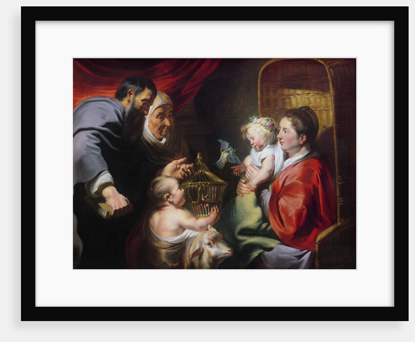 The Virgin and Child with SS Zacharias, Elizabeth and John the Baptist, c.1620 by Jacob Jordaens