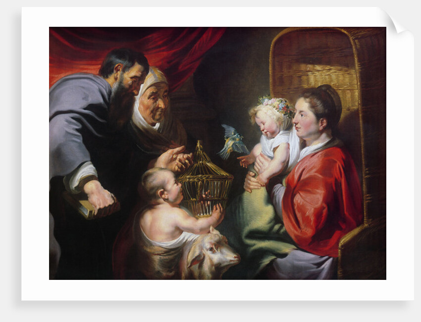 The Virgin and Child with SS Zacharias, Elizabeth and John the Baptist, c.1620 by Jacob Jordaens