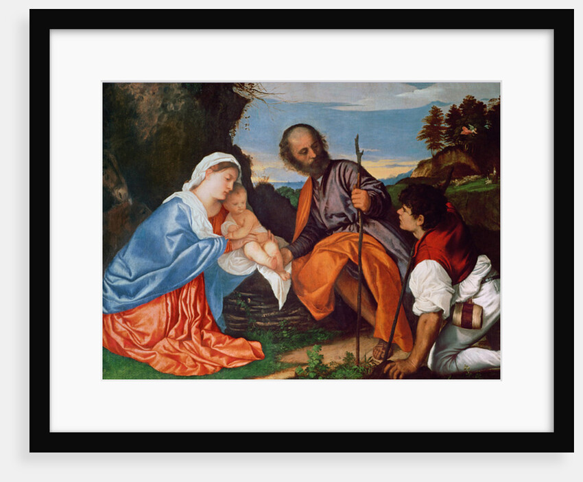 The Holy Family and a Shepherd, c.1510 by Titian
