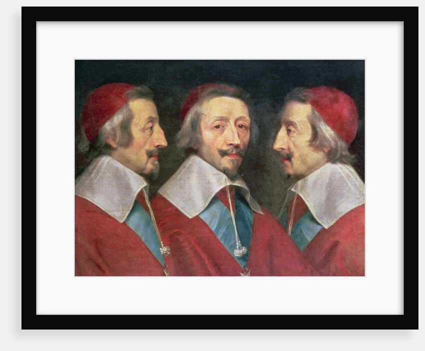 Triple Portrait of the Head of Richelieu, c.1642 by Philippe de Champaigne