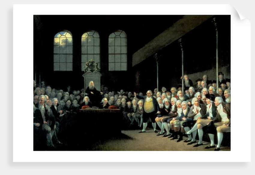 Charles James Fox Addressing the House of Commons during the Pitt Ministry by Anton Hickel