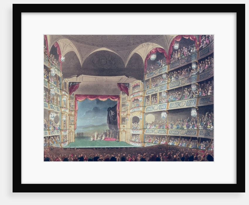 Interior of Drury Lane Theatre, 1808 by T. & Pugin A.C. Rowlandson