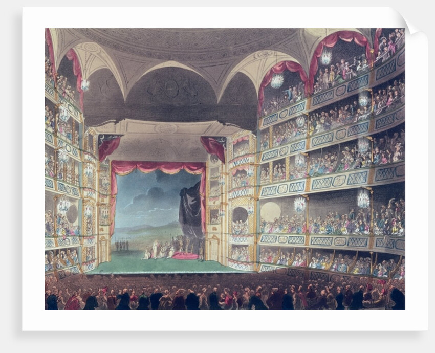 Interior of Drury Lane Theatre, 1808 by T. & Pugin A.C. Rowlandson