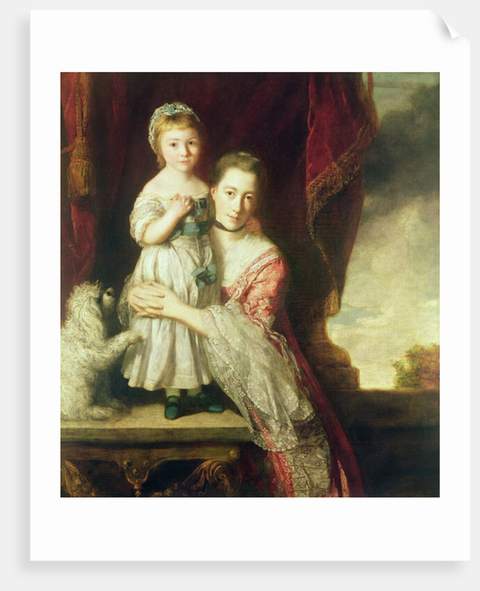 Georgiana, Countess Spencer with Lady Georgiana Spencer, 1759-61 by Joshua Reynolds