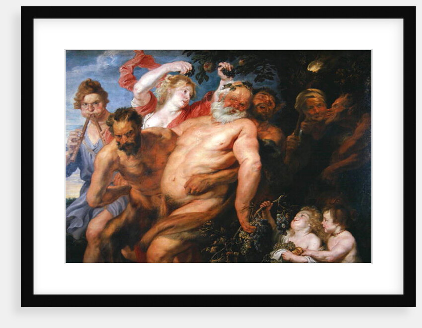 Drunken Silenus Supported by Satyrs, c.1620 by Peter Paul (studio of) Rubens
