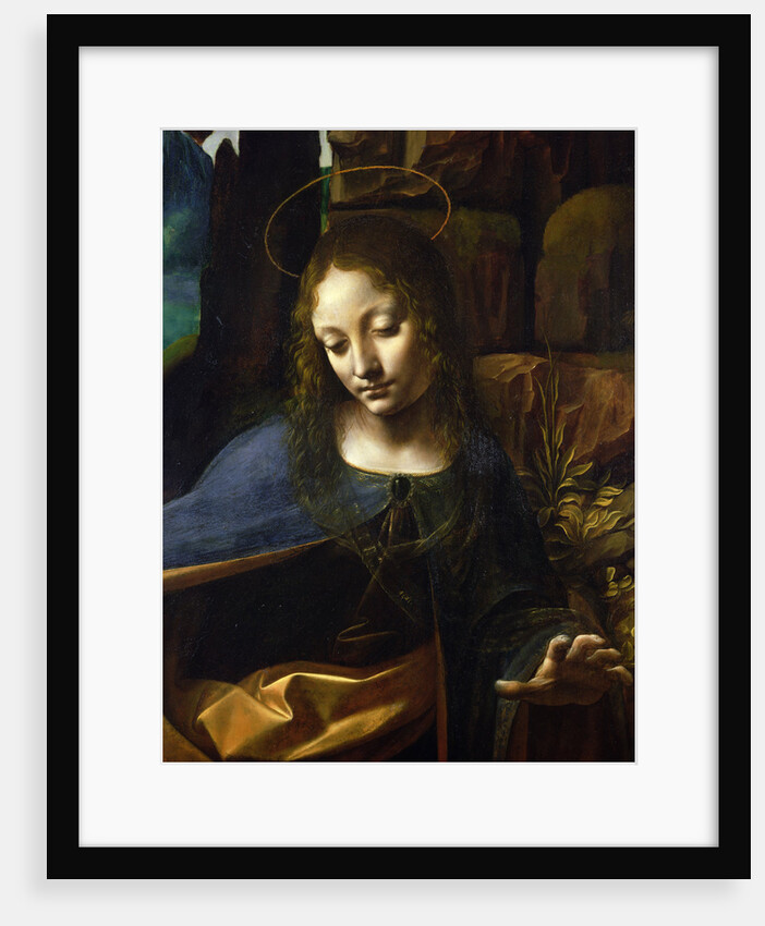 Detail of the Head of the Virgin by Leonardo da Vinci