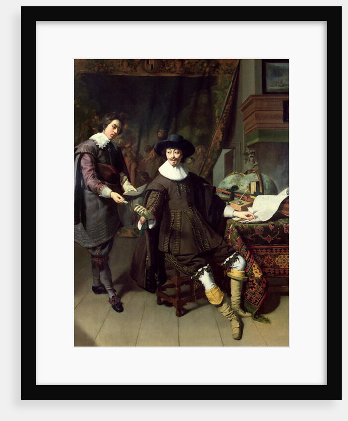 Constantijn Huygens and his clerk, 1627 by Thomas de Keyser