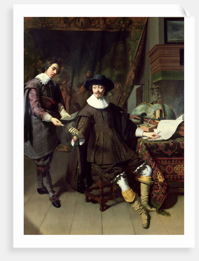 Constantijn Huygens and his clerk, 1627 by Thomas de Keyser