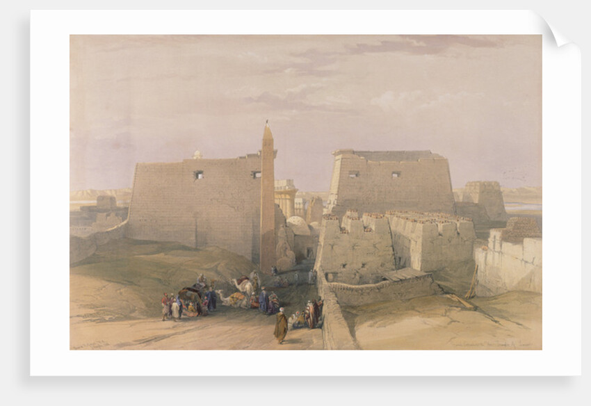 Grand Entrance to the Temple of Luxor by David Roberts