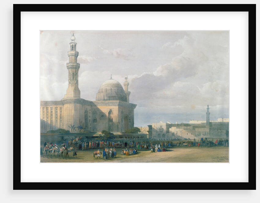 Mosque of the Sultan Hasan from the Great Square of Rumeyleh, Cairo by David Roberts