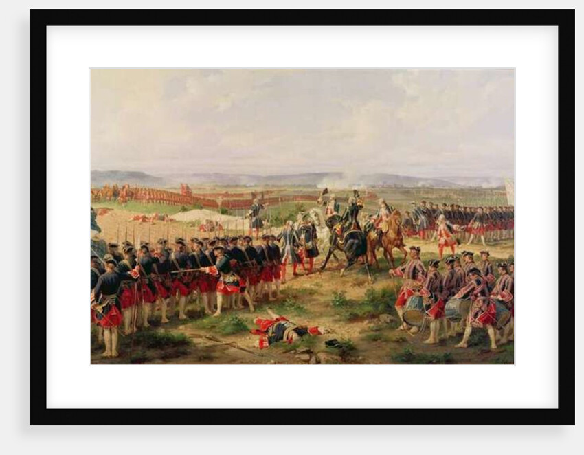 Battle of Fontenoy, 11 May 1745: the French and Allies confronting each other by Felix Philippoteaux