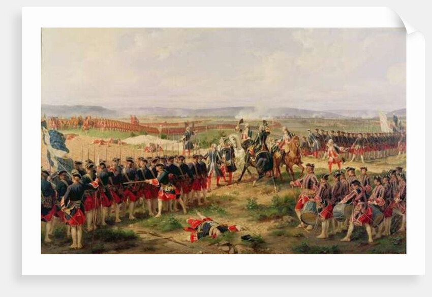 Battle of Fontenoy, 11 May 1745: the French and Allies confronting each other by Felix Philippoteaux