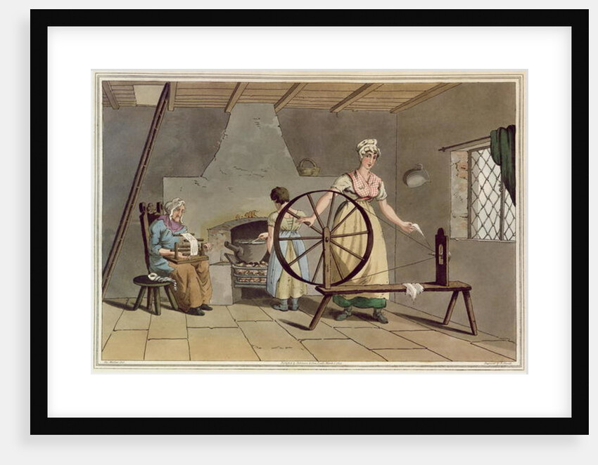 Woman Spinning by George Walker