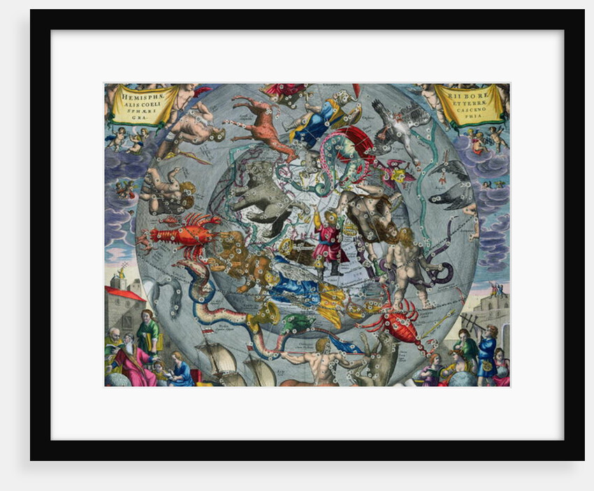 Map of the Constellations of the Northern Hemisphere by Andreas Cellarius